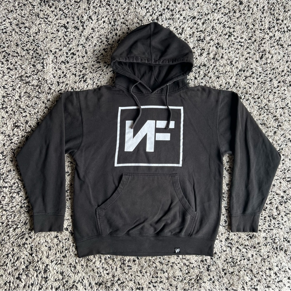 NF Hoodie Real Music Til The Day We Die Black White Logo Men’s